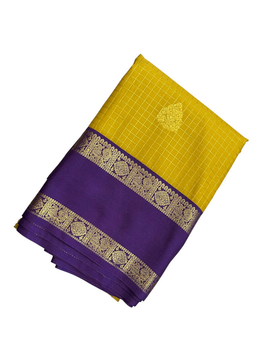 Southloom Banarasi Semi Silk Saree with Woven Work on Body (Green)