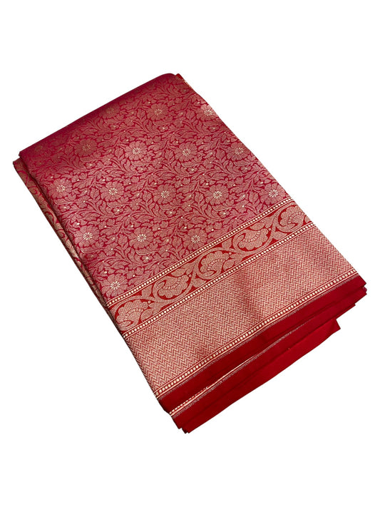 Southloom Banarasi Silk Saree with Woven Work on Body and Borders