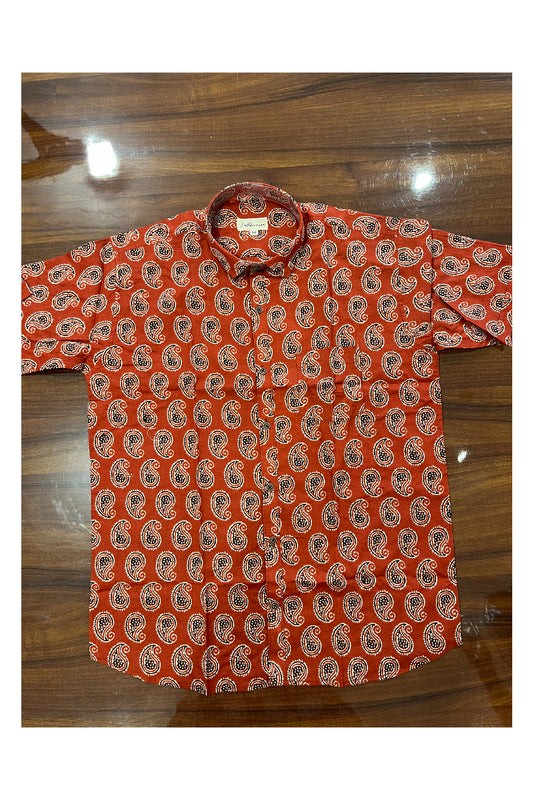 Southloom Jaipur Pure Cotton Printed Shirt For Men (XL)