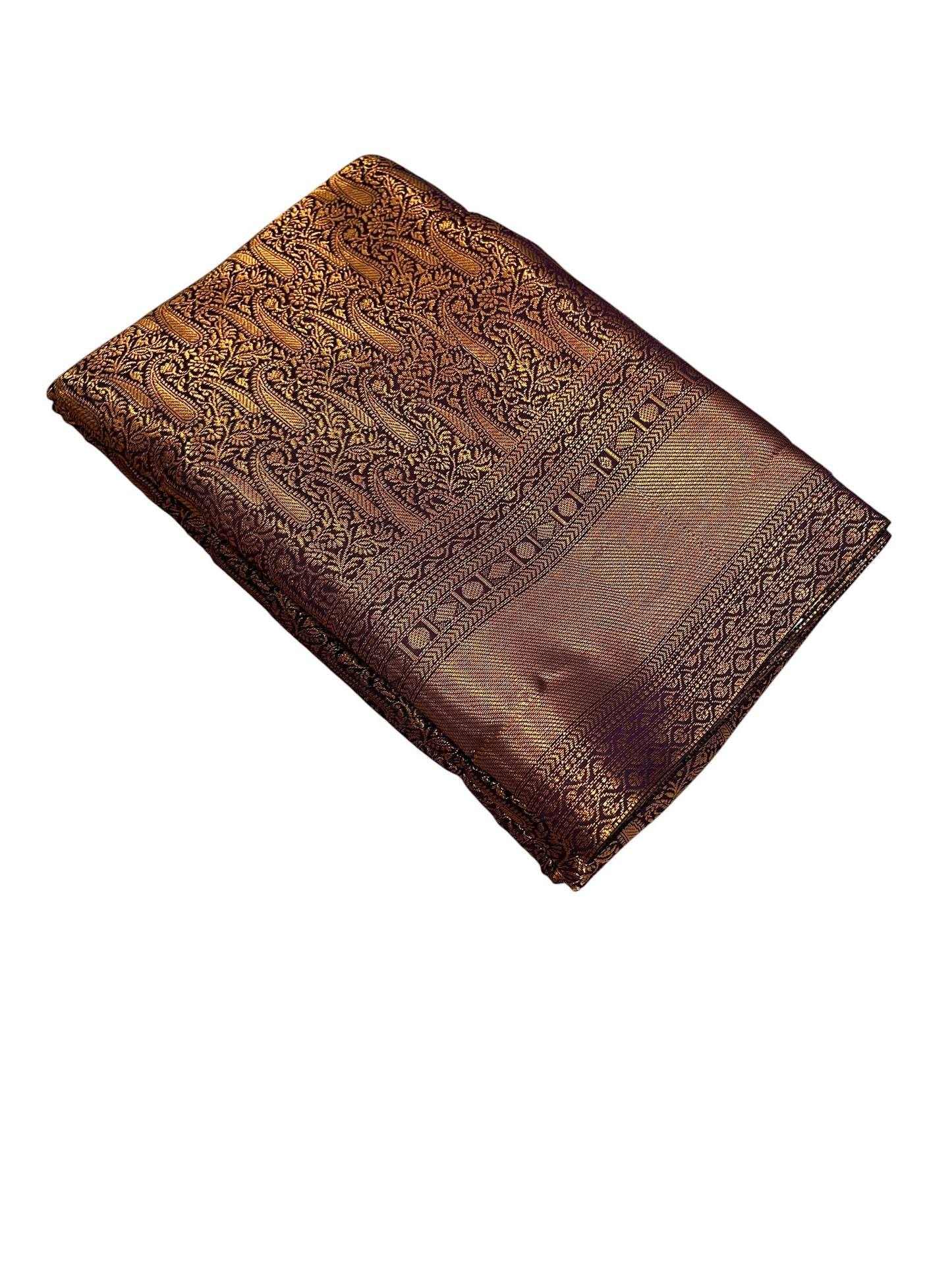 Southloom Premium Semi Silk Zari Work Brocade Saree in Bridal Violet with Matching Pallu