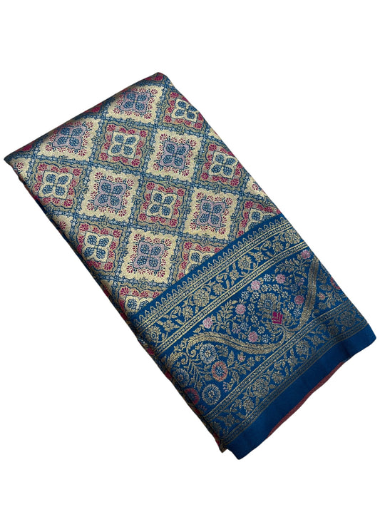 Southloom Semi Silk Saree with Woven Work on Body and Borders