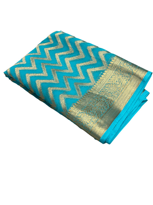 Southloom Georgete Banarasi Silk Saree