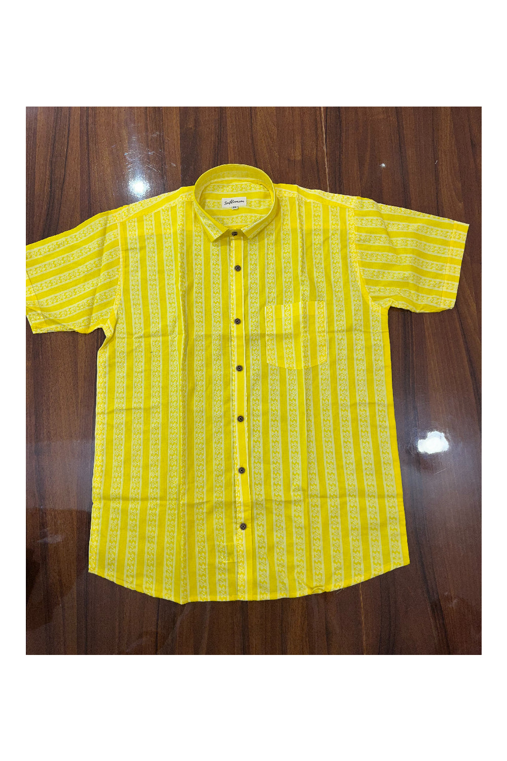 Southloom Jaipur Pure Cotton Printed Shirt For Men (XL)