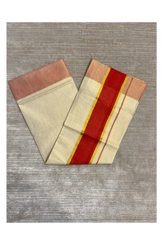 Southloom Kerala Tissue Kasavu Saree