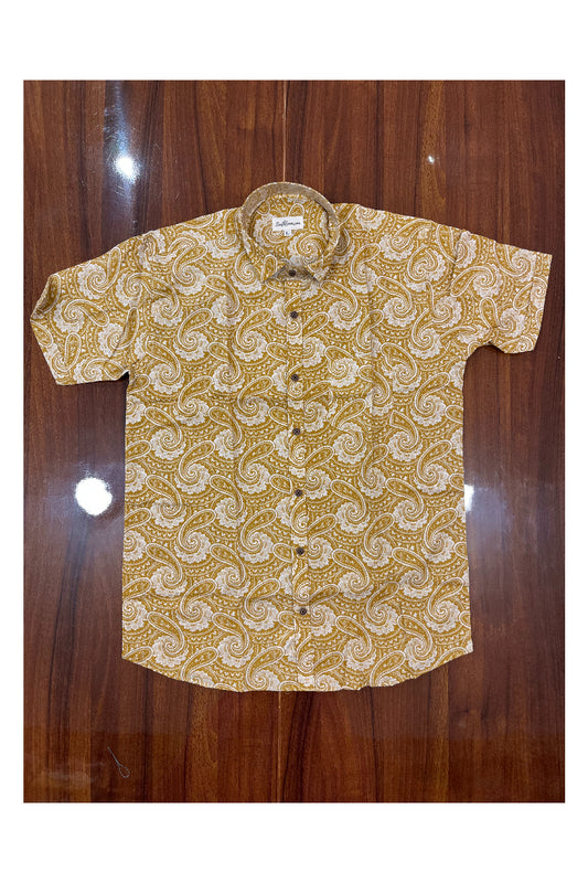 Southloom Jaipur Pure Cotton Printed Shirt For Men (Large)