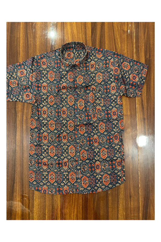 Southloom Jaipur Pure Cotton Printed Shirt For Men (3XL)