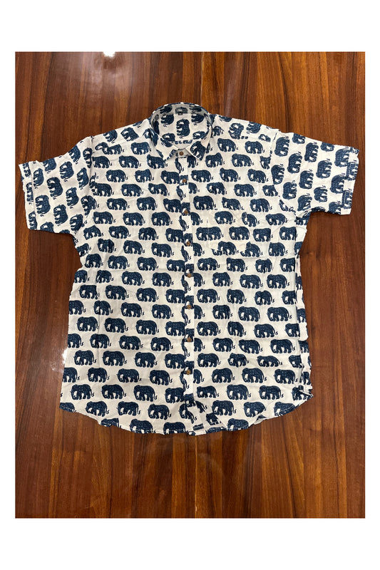Southloom Jaipur Pure Cotton Printed Shirt For Men (5XL)