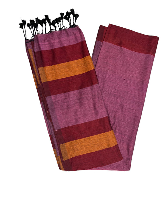 Southloom Mul Cotton 120 x 120 Soft Fabric Saree in Purple Colour