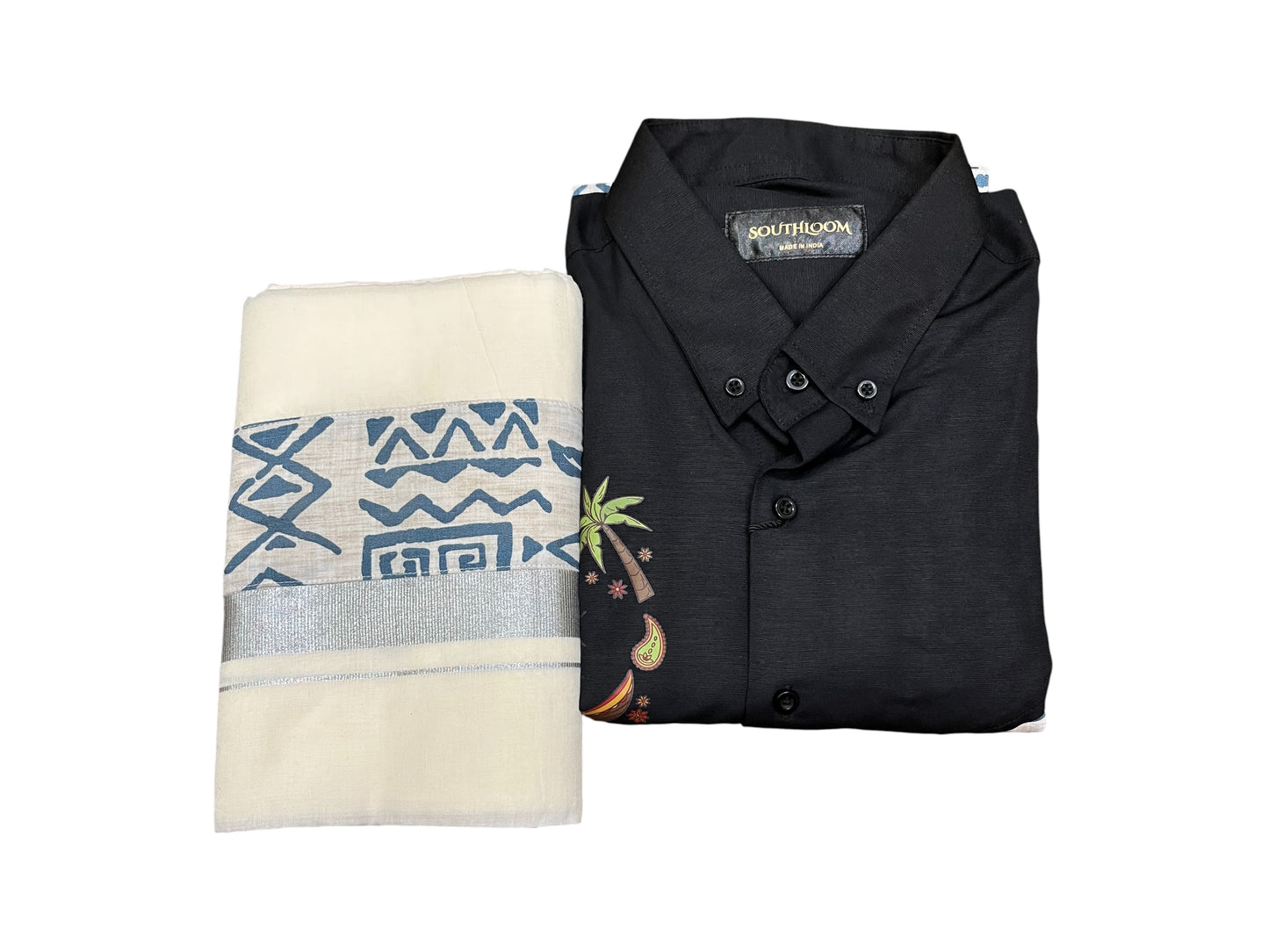 Southloom Stylish & Classy Budget Combo Shirt + Mundu for Men