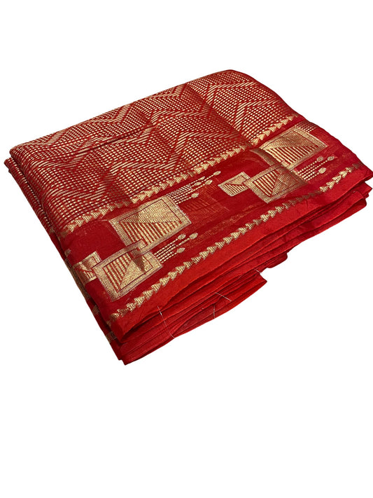 Southloom Georgete Banarasi Silk Saree with Woven Work on Body and Borders
