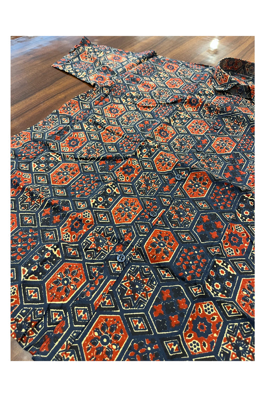 Southloom Jaipur Pure Cotton Printed Shirt For Men (3XL)