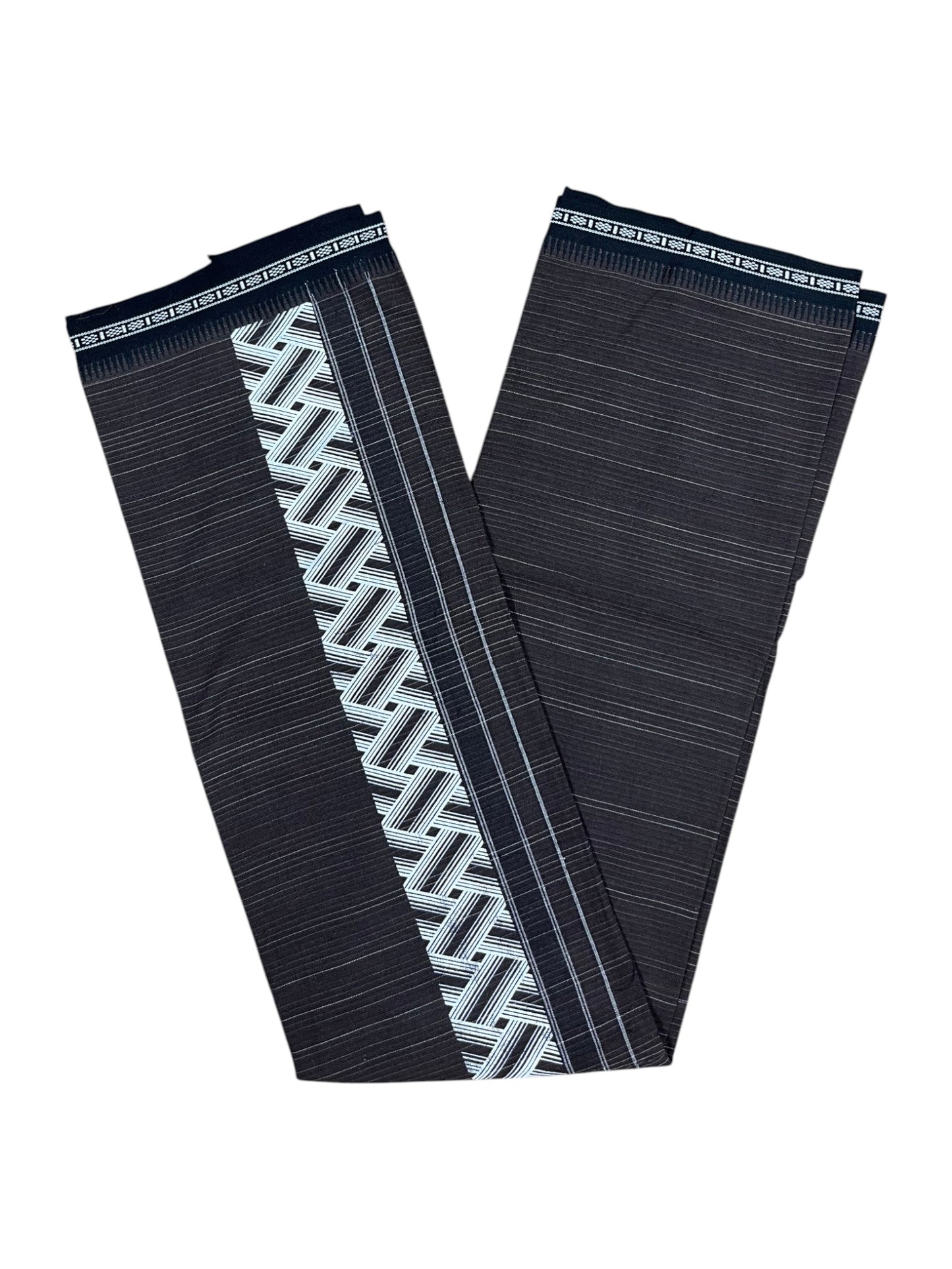 Southloom Brown Printed Single Mundu / Otta Mundu / Lungi (South Indian Kerala Dhoti)