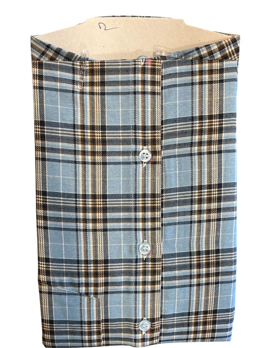 Pure Cotton Blue Check Shirt (38 FS)