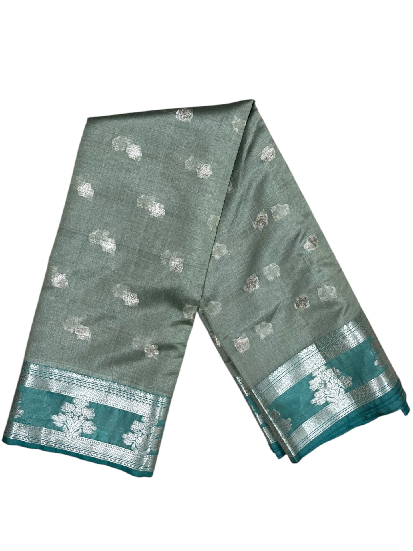 Southloom Tissue Silk Saree with Woven Work on Body and Borders
