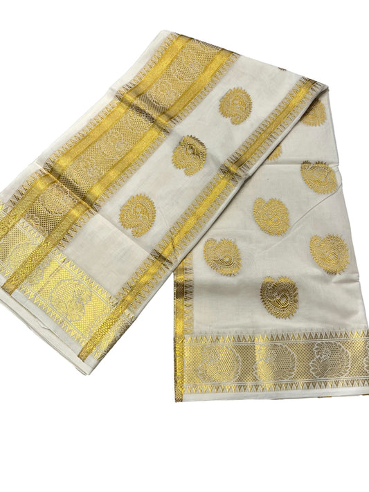 Southloom Super Premium Balaramapuram Unakkupaavu Handloom Cotton Saree with Woven Butta Works Across Body