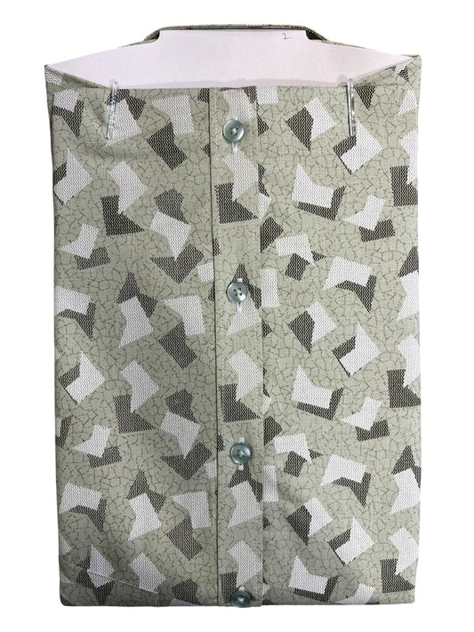 Southloom Pure Cotton Green Printed Shirt (38 FS)