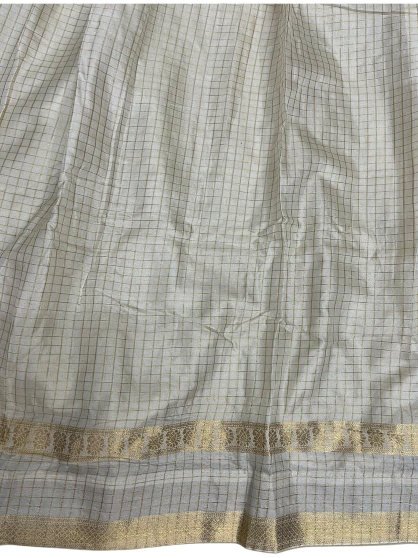 Southloom Semi UnStitched Check Dhavani Set with Pavada and Blouse Piece