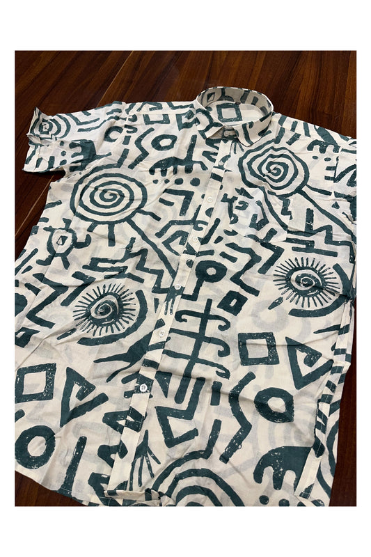 Southlooom Jaipur Pure Cotton Printed Shirt For Men (4XL)