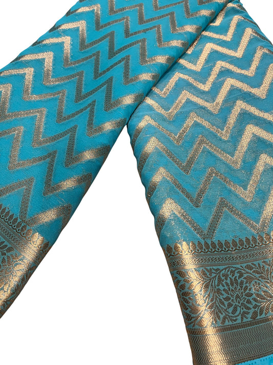 Southloom Georgete Banarasi Silk Saree