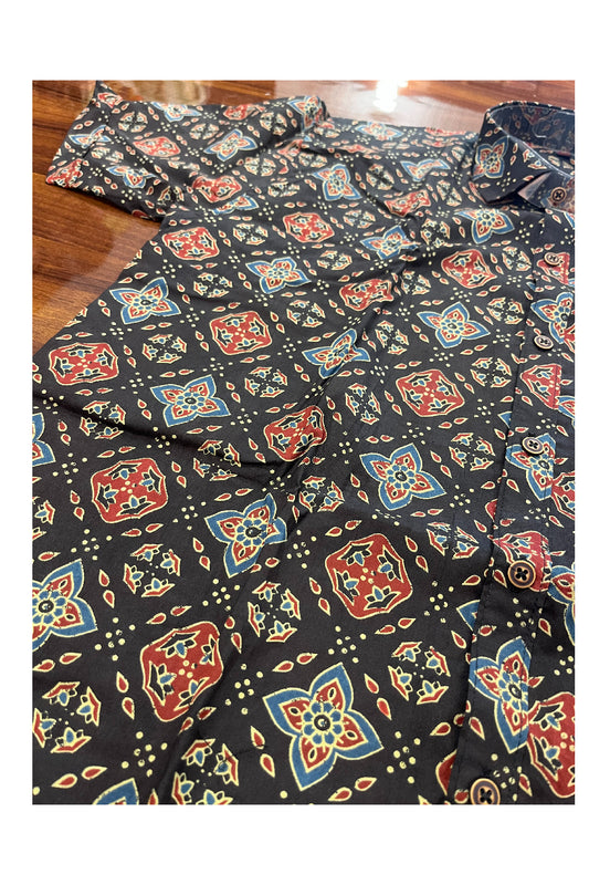Southloom Jaipur Pure Cotton Printed Shirt For Men (Large)