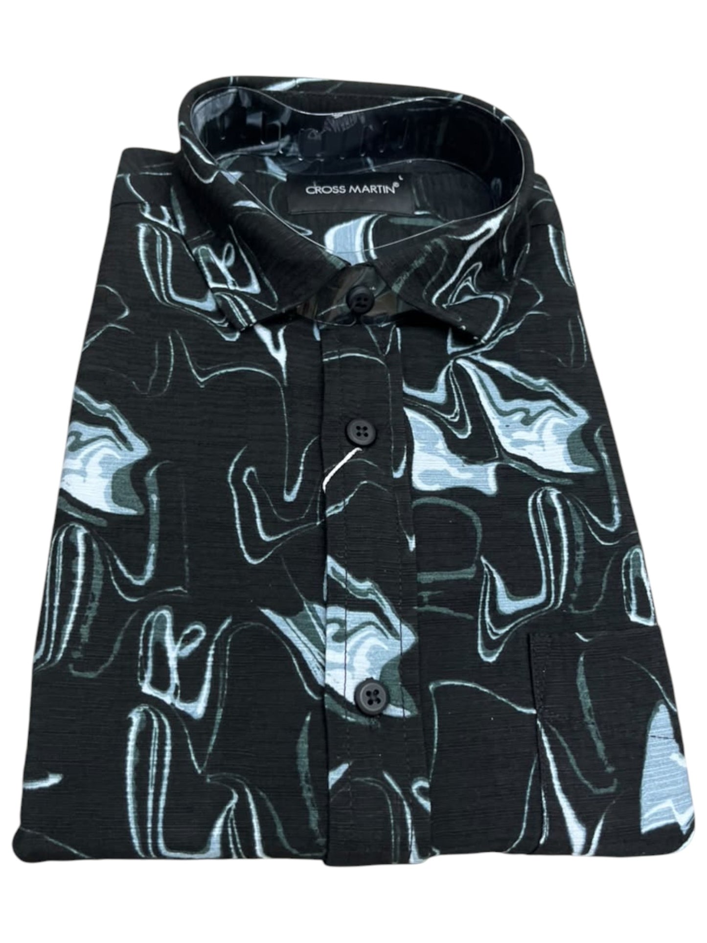 Southloom Pure Cotton Black Printed Shirt SLSHIRT 40 FS