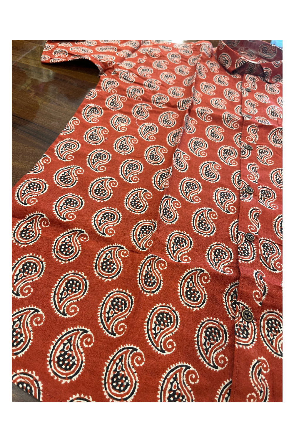 Southloom Jaipur Pure Cotton Printed Shirt For Men (XL)