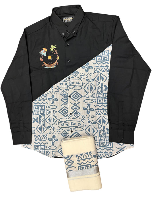 Southloom Stylish & Classy Budget Combo Shirt + Mundu for Men