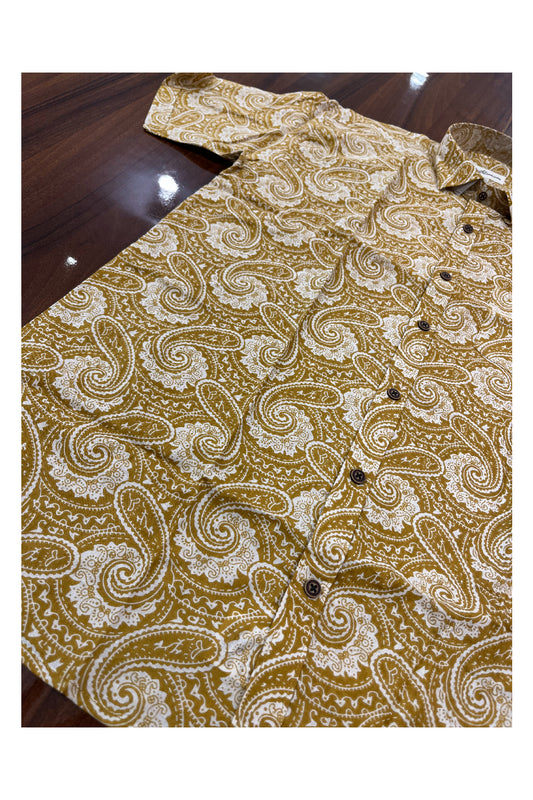 Southloom Jaipur Pure Cotton Printed Shirt For Men (Large)