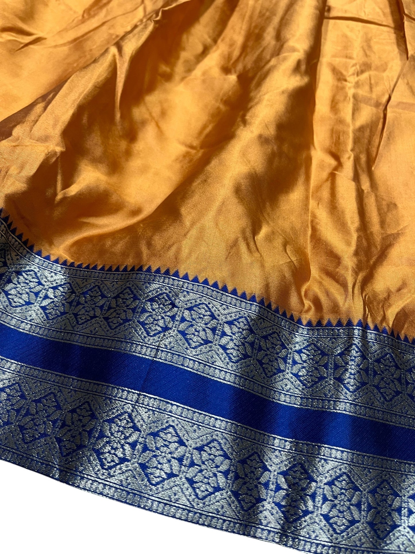 Southloom Semi Silk Dhavani Set with Pavada and Yellow Blouse PieceSLDHAVANI SL542