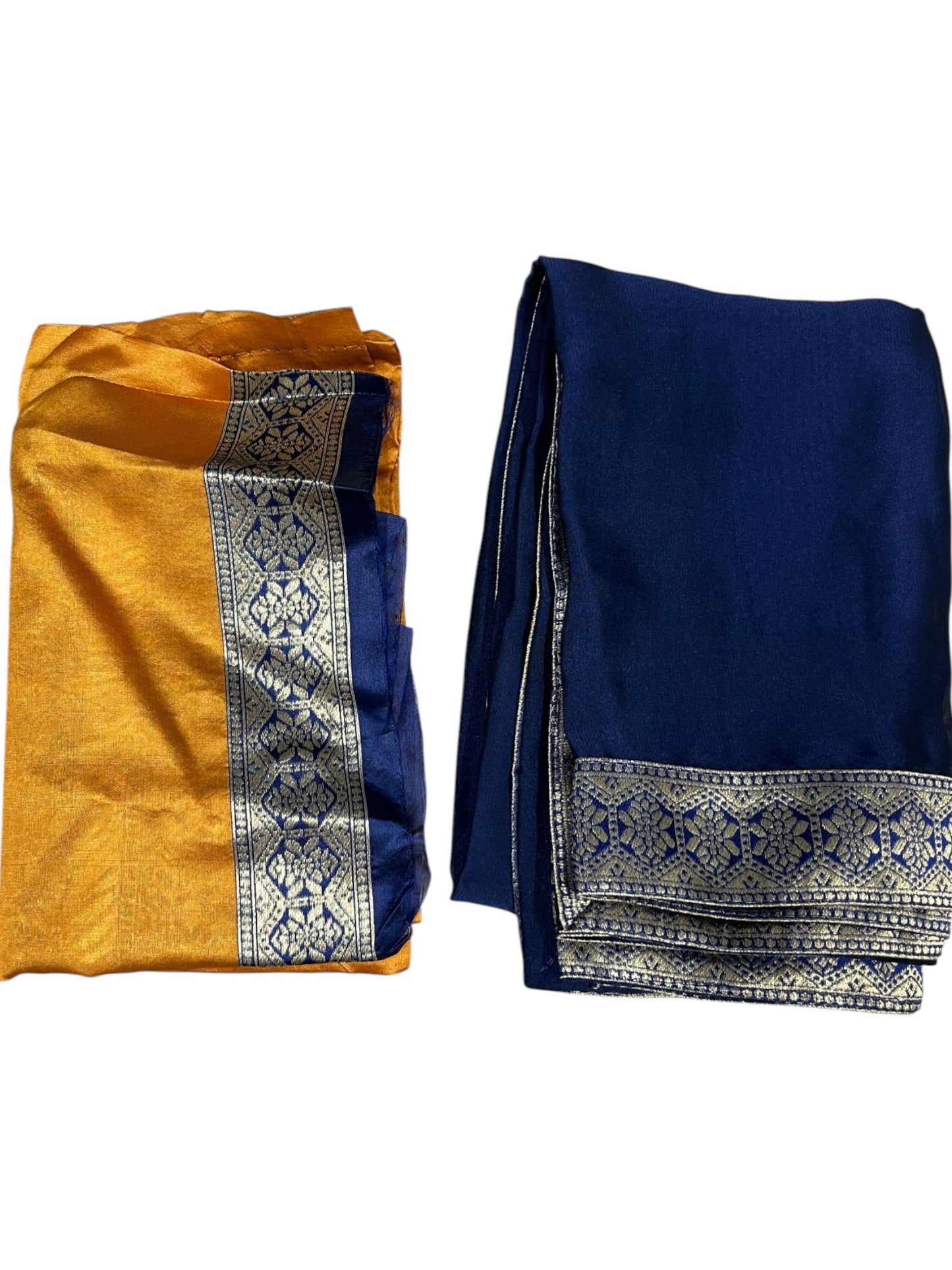 Southloom Semi Silk Dhavani Set with Pavada and Yellow Blouse PieceSLDHAVANI SL542