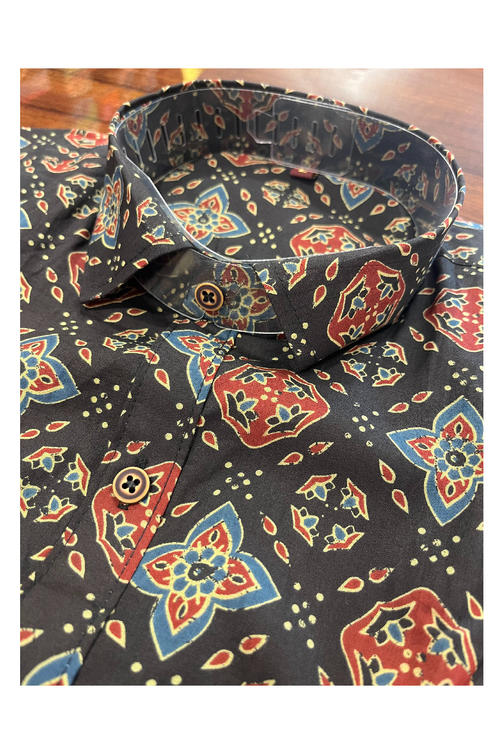 Southloom Jaipur Pure Cotton Printed Shirt For Men (Large)