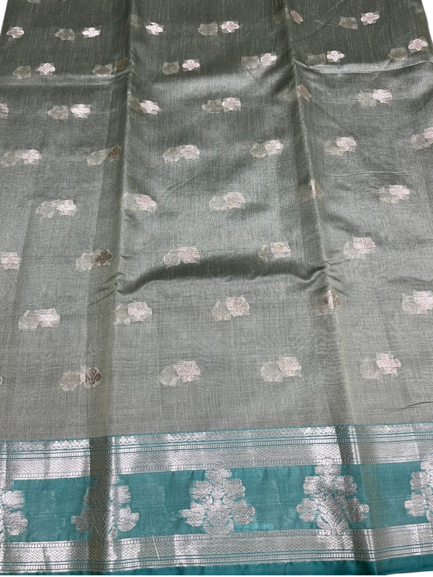 Southloom Tissue Silk Saree with Woven Work on Body and Borders