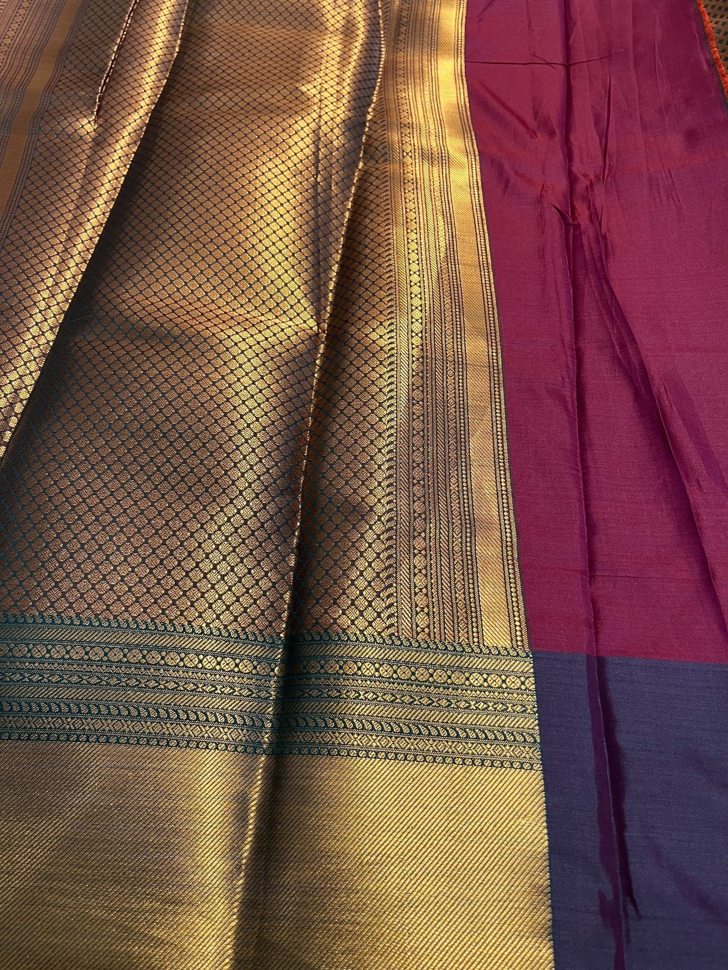Southloom Premium Semi Silk Zari Work Brocade Saree in Bridal Maroon with Matching Pallu