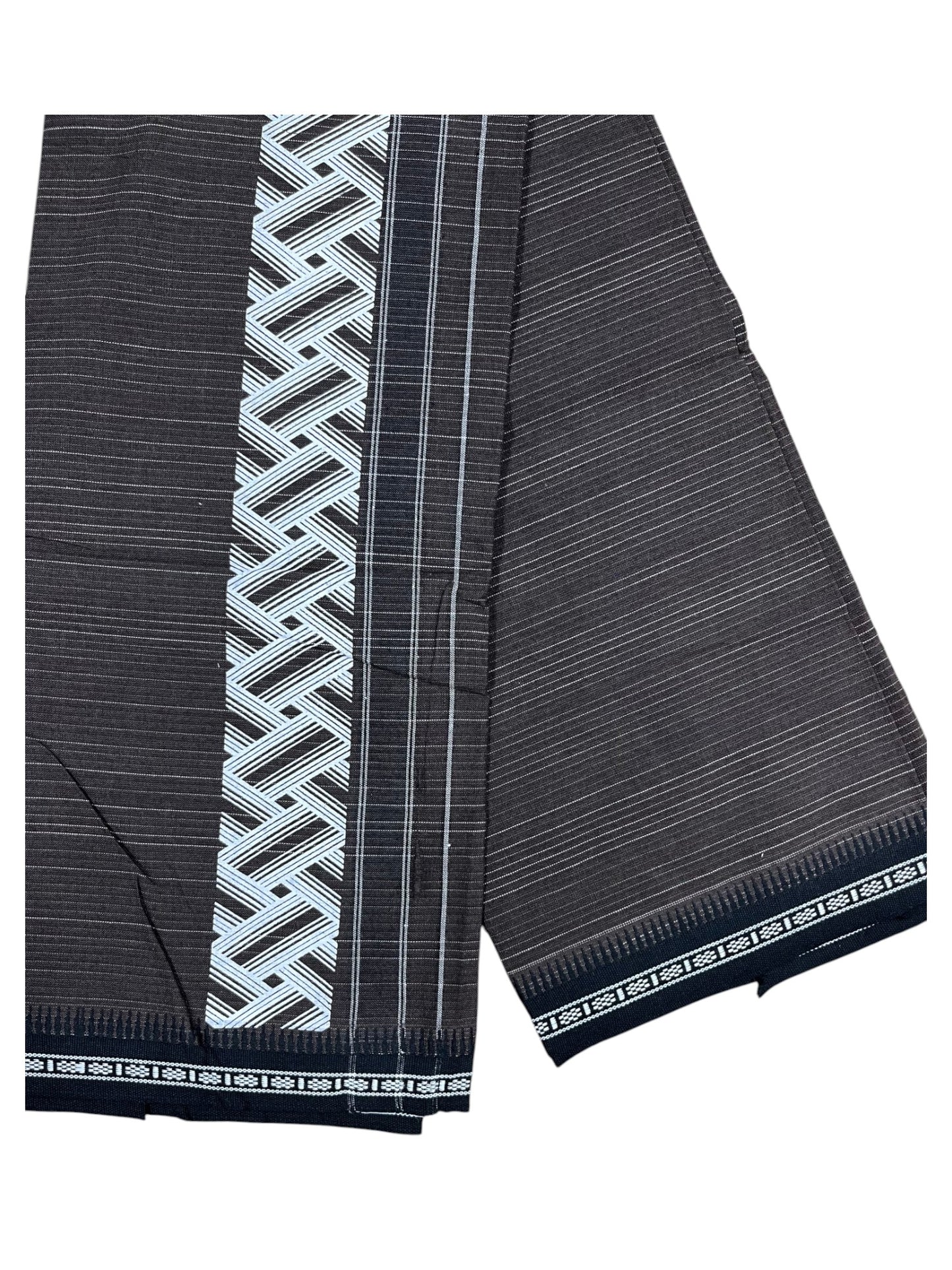 Southloom Brown Printed Single Mundu / Otta Mundu / Lungi (South Indian Kerala Dhoti)