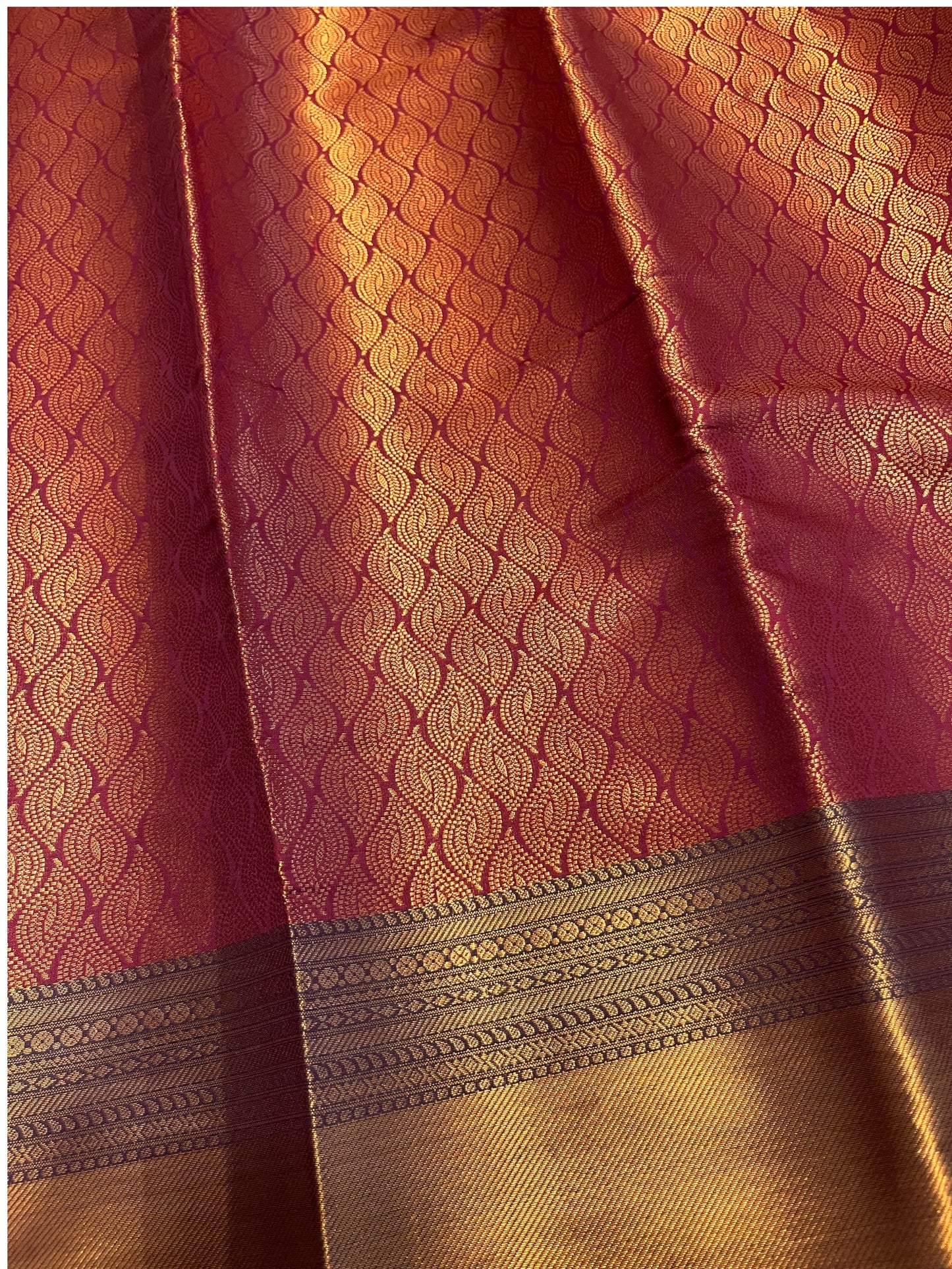 Southloom Premium Semi Silk Zari Work Brocade Saree in Bridal Maroon with Matching Pallu