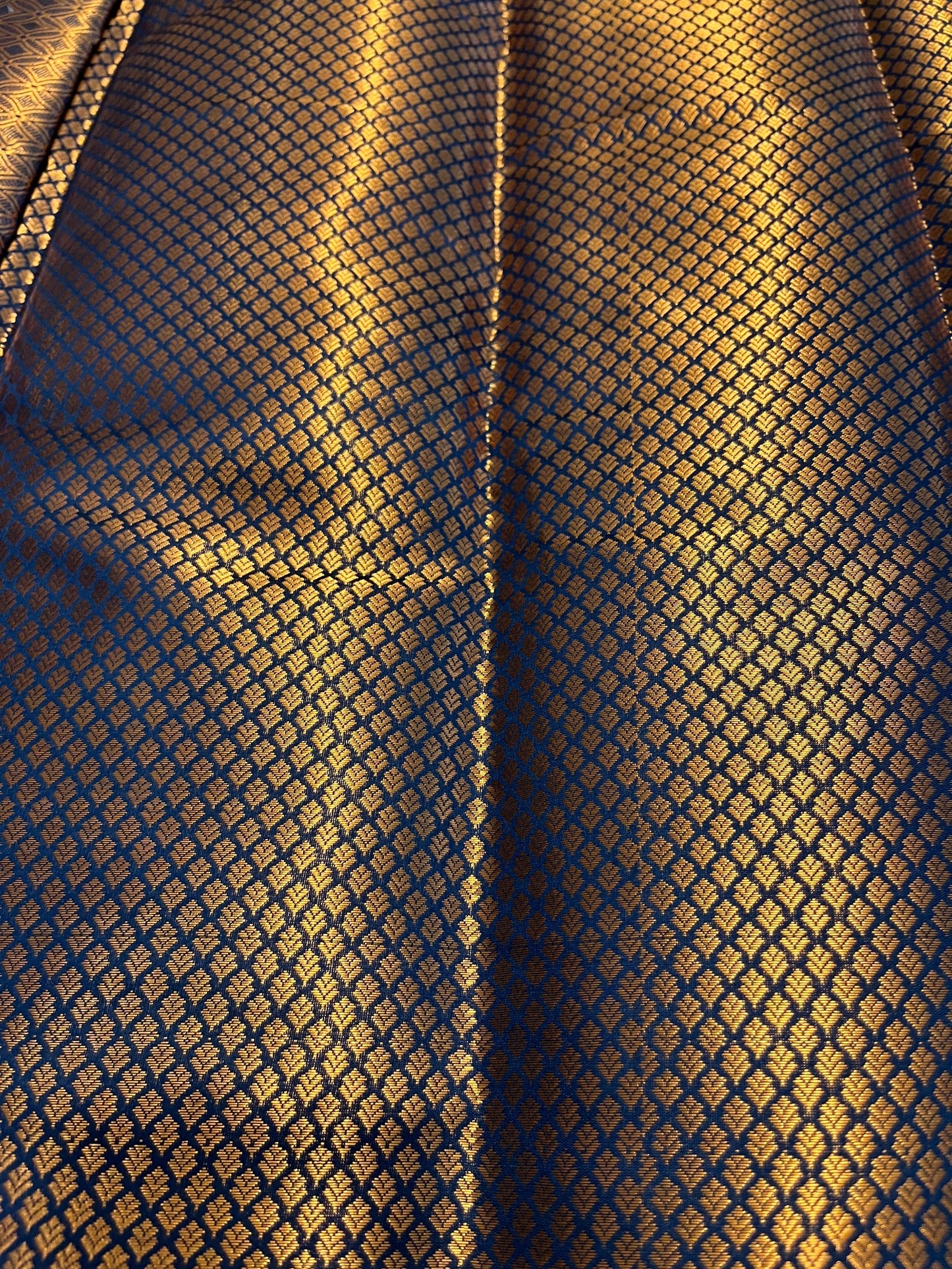 Southloom Premium Semi Silk Zari Work Brocade Saree in Bridal Blue with Matching Pallu