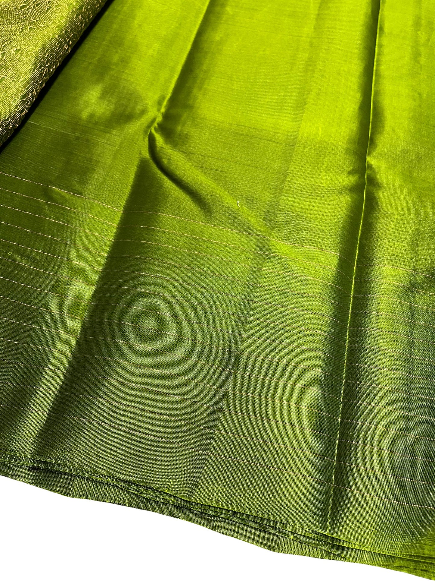Southloom Pure Handloom Kanchipuram Silk Saree with Korvai Work (Maroon & Green)