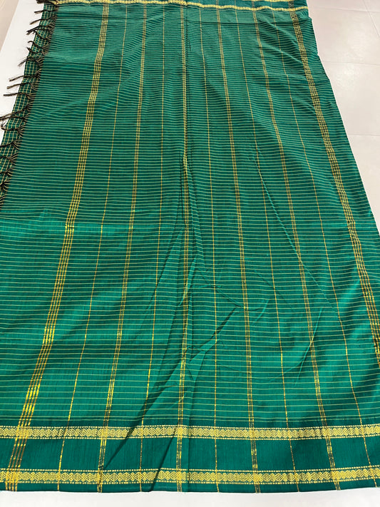 Green Kalyani Cotton Saree SL236