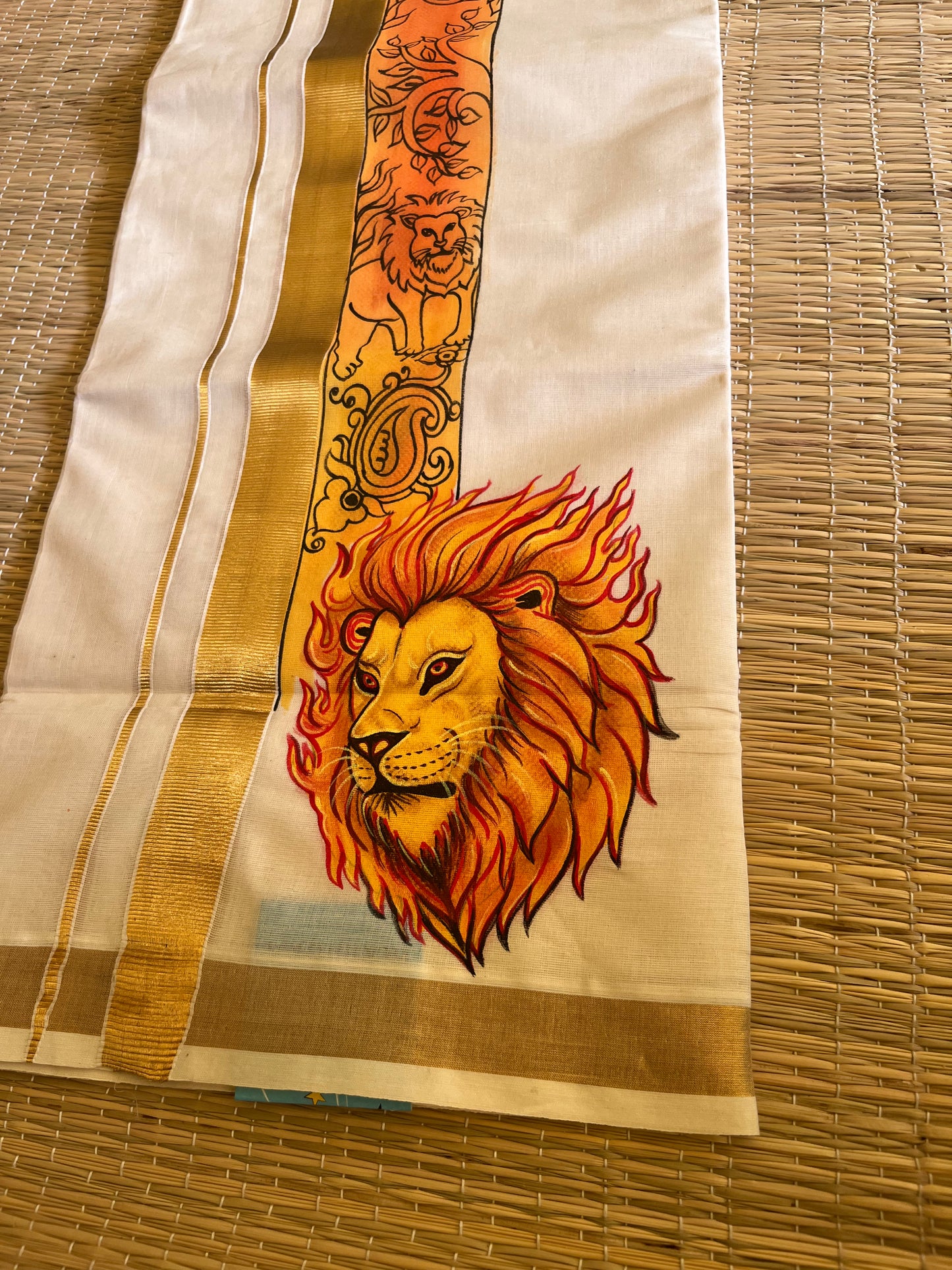 Narasimham Lion HAND PAINTED Premium Mund SL0018