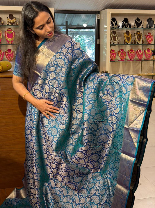 Pure Handloom Kanchipuram Bridal Silk Saree SL0019