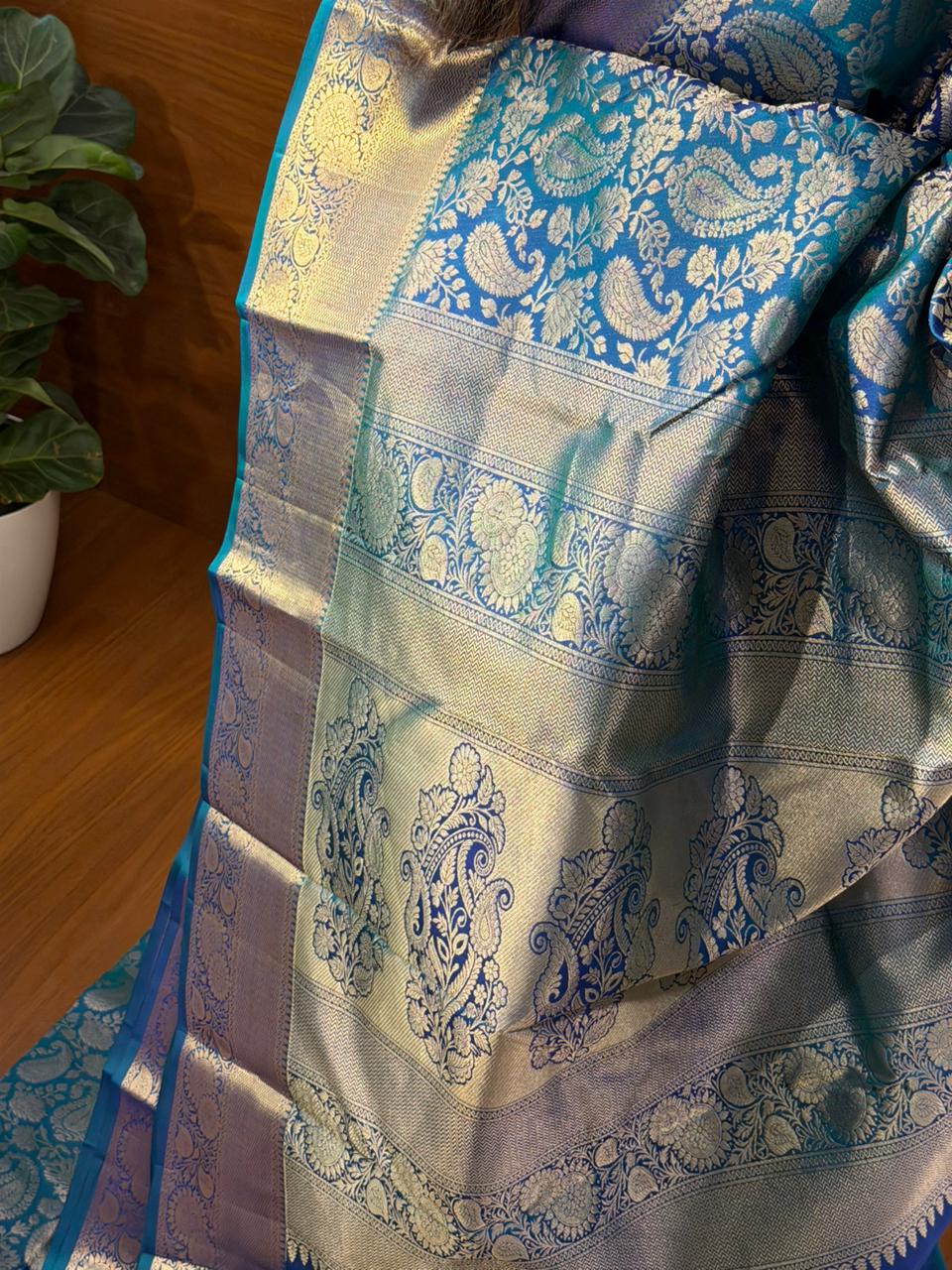 Pure Handloom Kanchipuram Bridal Silk Saree SL0019