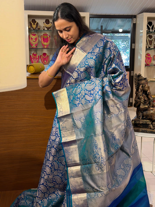 Pure Handloom Kanchipuram Bridal Silk Saree SL0019