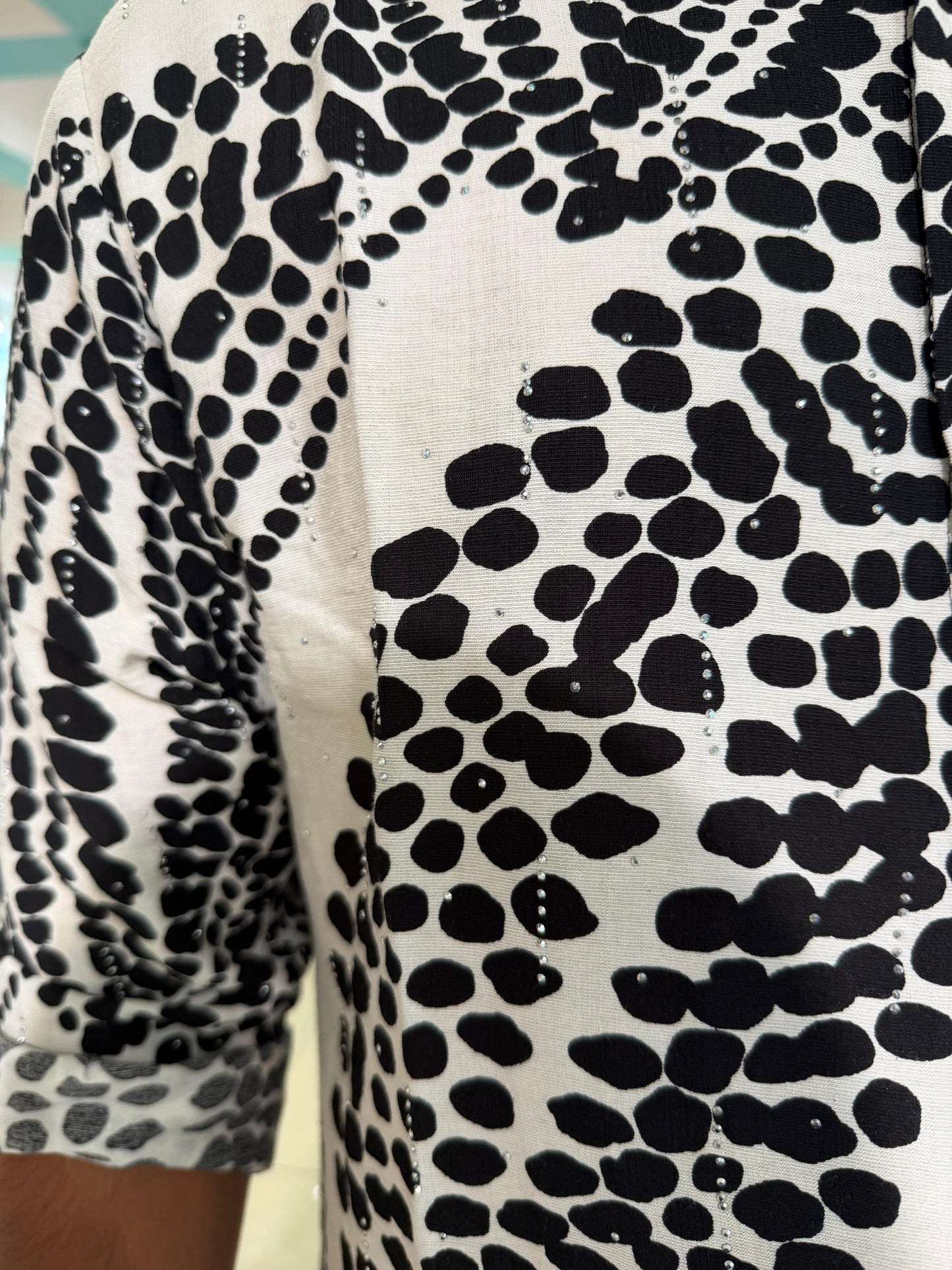 Imported Bedazzled Printed Shirt SL129