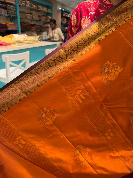 Burnt Orange Saree SLORANGE