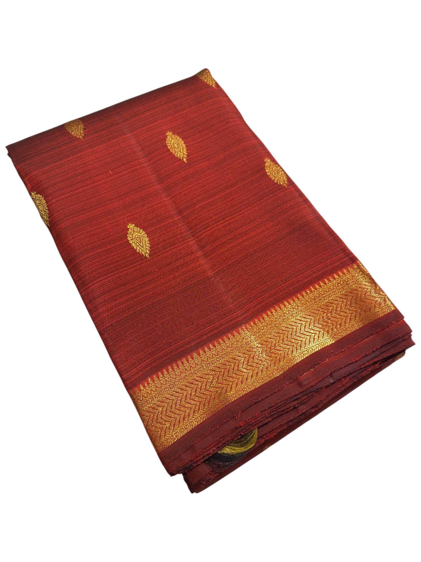 Southloom Pure Handloom Bridal Kanchipuram  Brocade Silk Saree (Maroon) SL623
