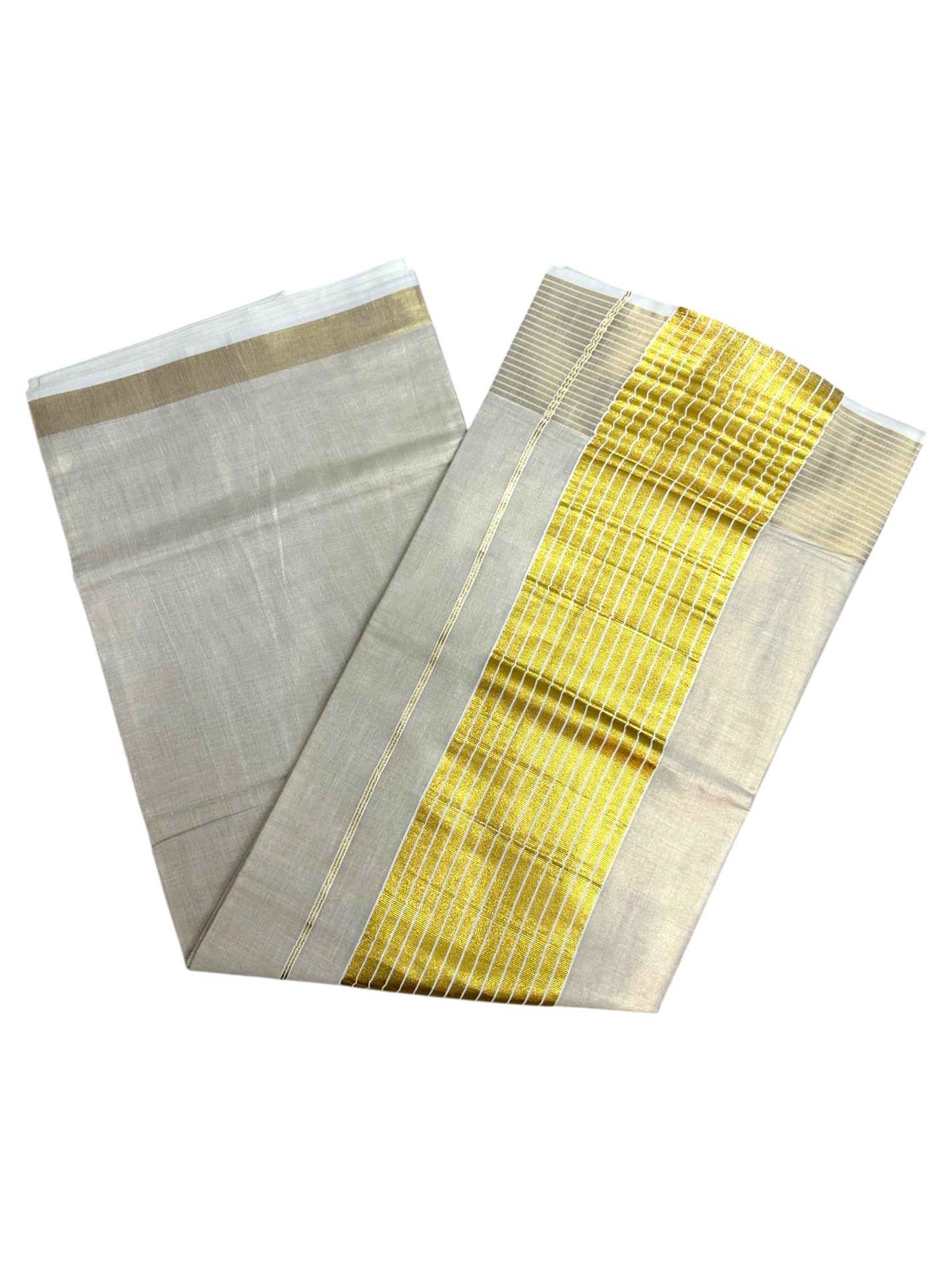 Southloom Kerala Tissue Saree With Kasavu Borders