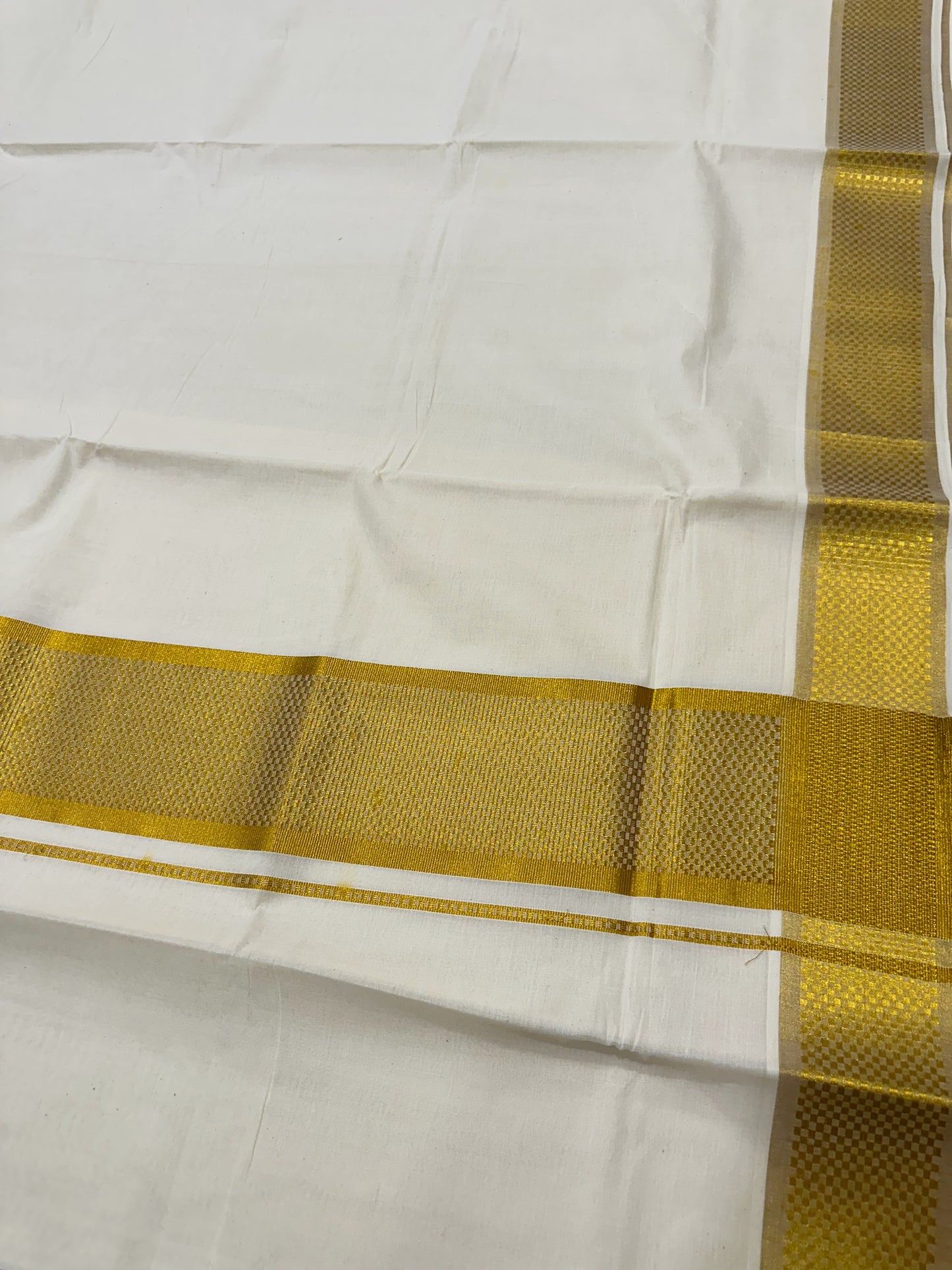 Southloom Super Budget Kasavu Kerala Saree with Paa Neythu Border and Kara