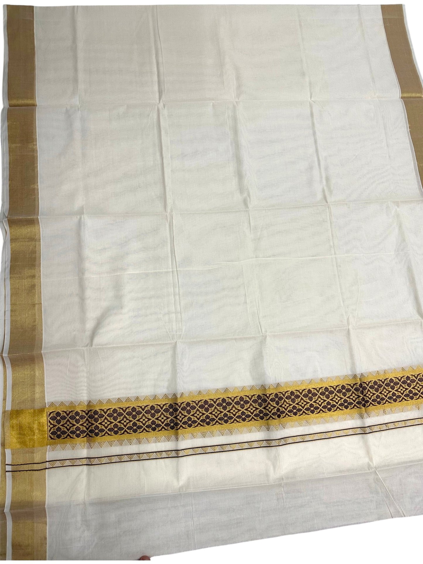 Southloom Kerala Cotton Saree (Purple) SL452