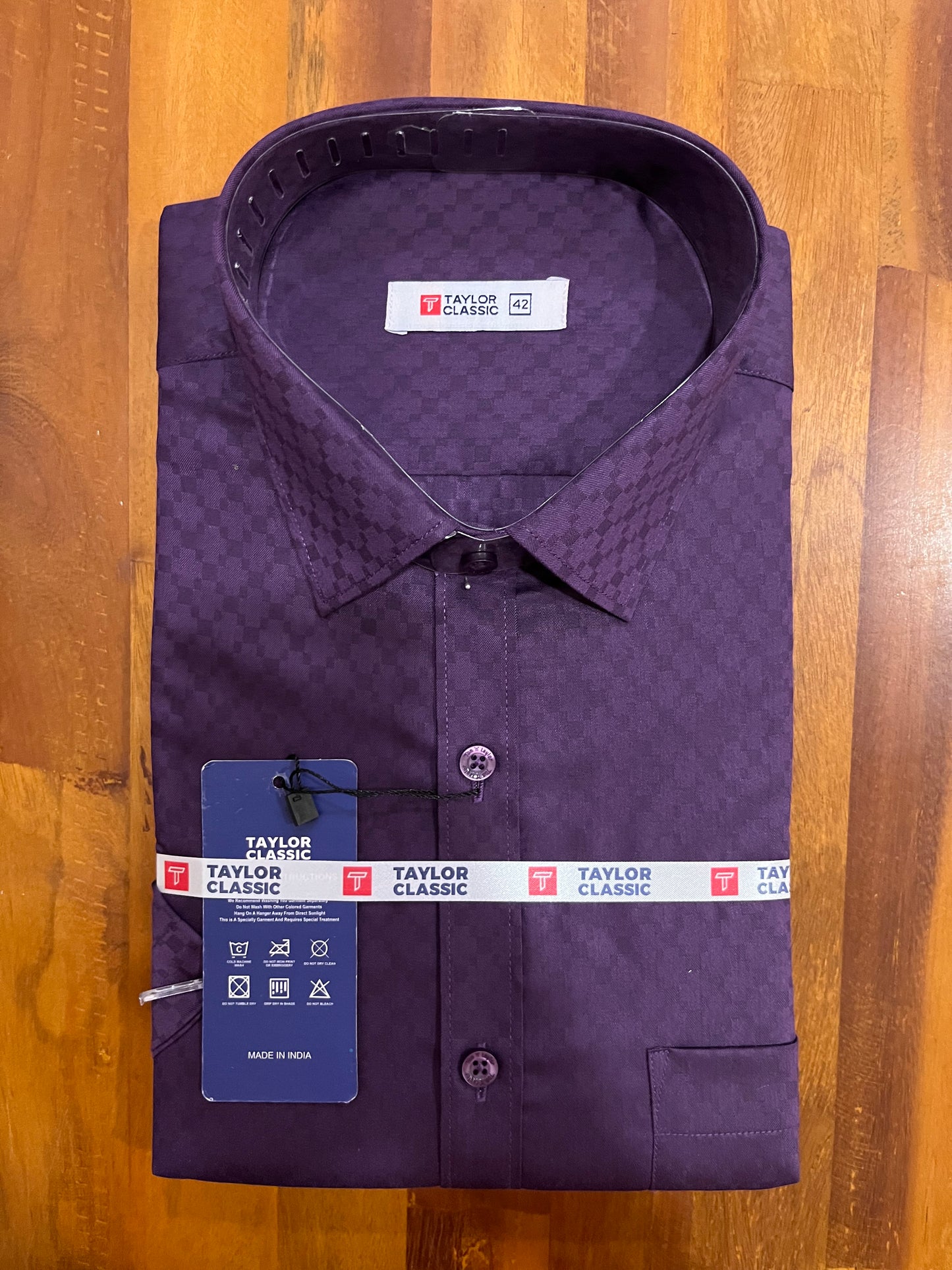 Pure Cotton Violet Sewing Patterns Shirt (42 HS)