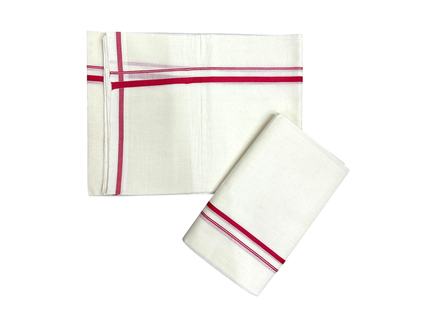 Southloom Puliyilakkara Set Mundu (Pink) 2.80 mtrs SL136